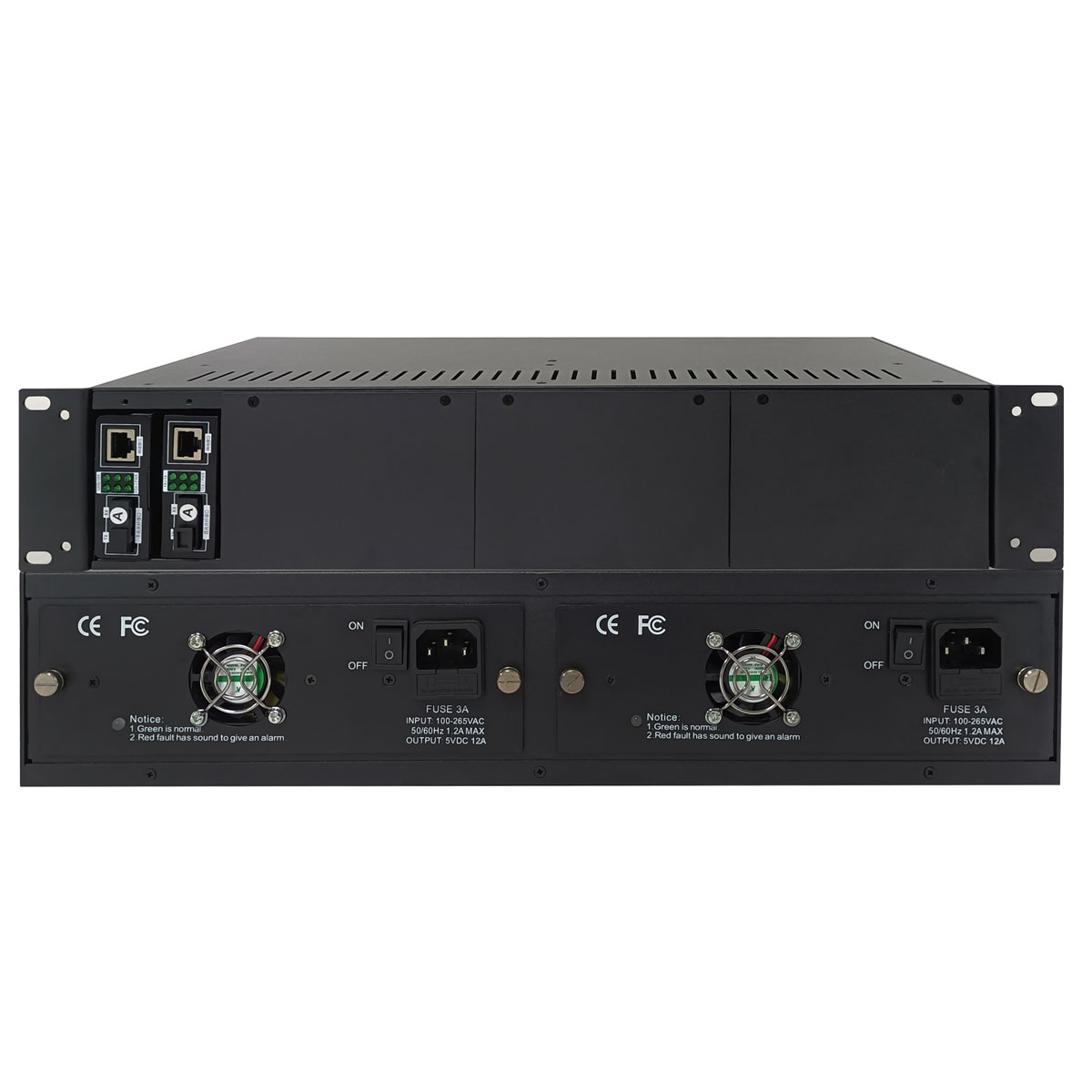 光纤收发器机架